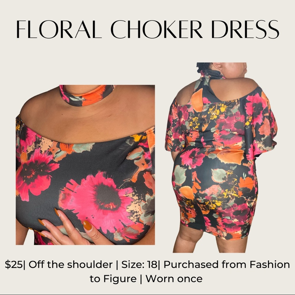 Floral Choker Dress